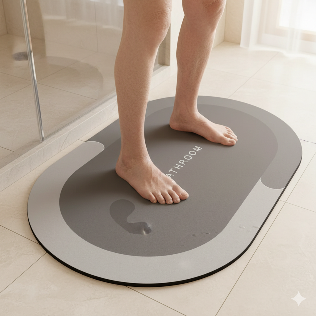 Tapete súper absorbente para el baño