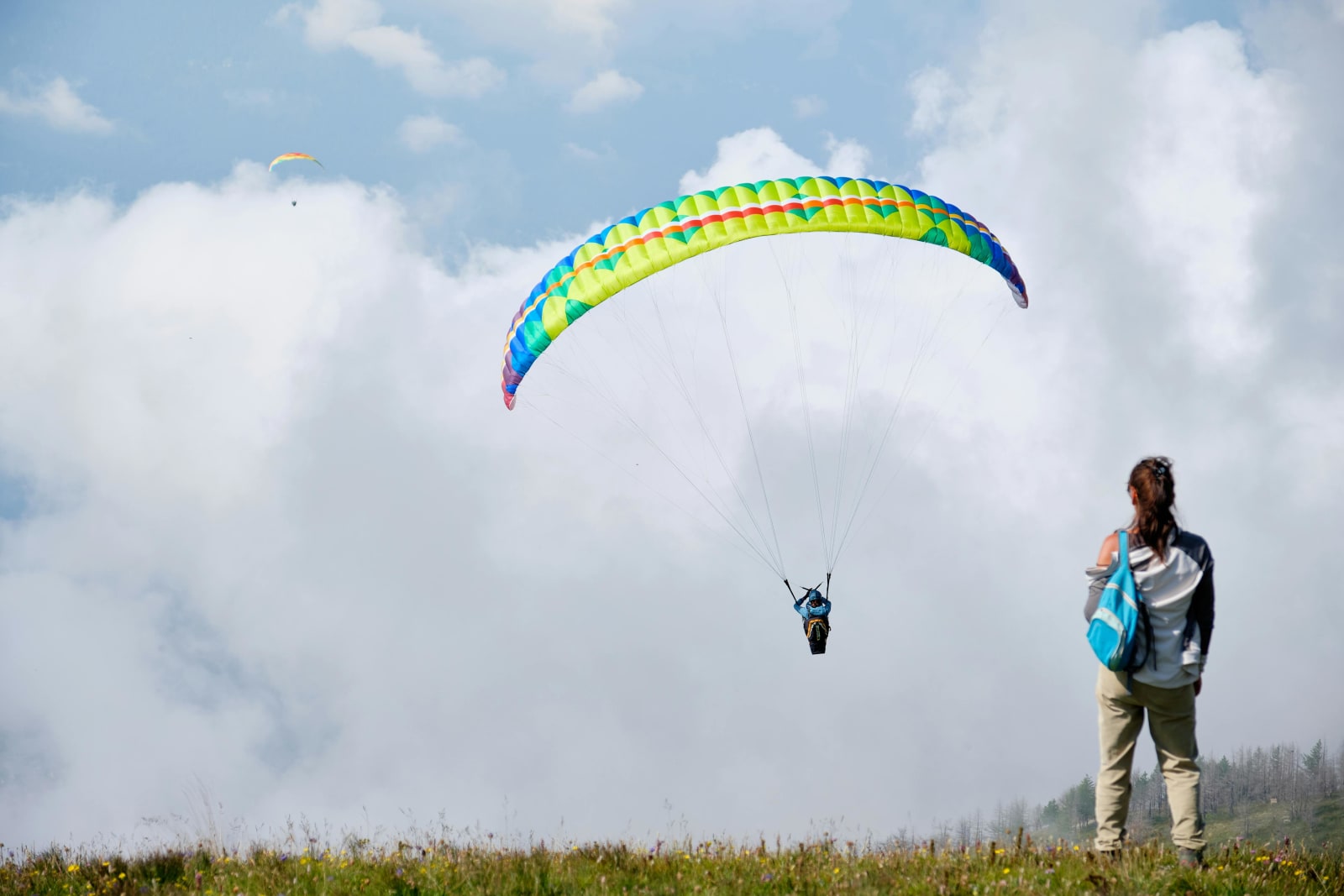 Paragliding in Bir Billing in Himachal Pradesh