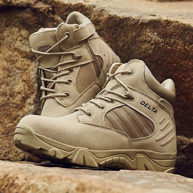 DELTA Tactical Training Leather Boots – Durable Military & Outdoor Footwear