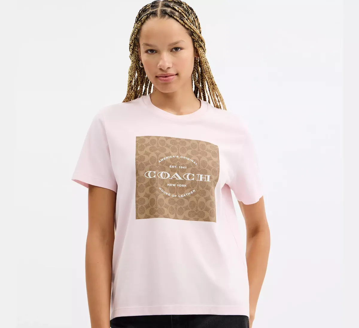 Camiseta Coach Rosa Estampado - El Encargo
