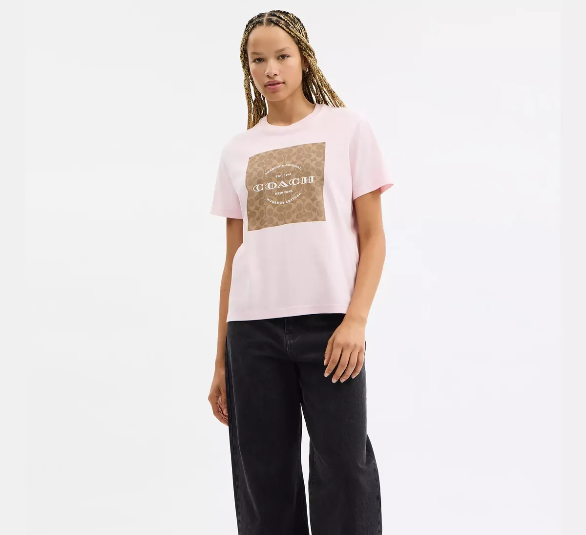 Camiseta Coach Rosa Estampado - El Encargo