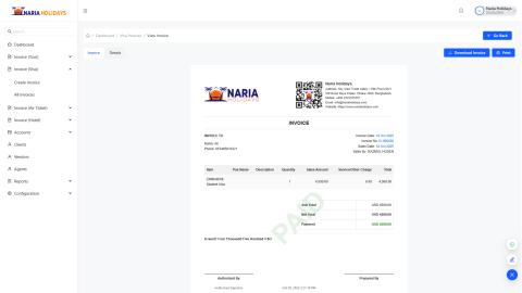Account Management System — Screenshot 2