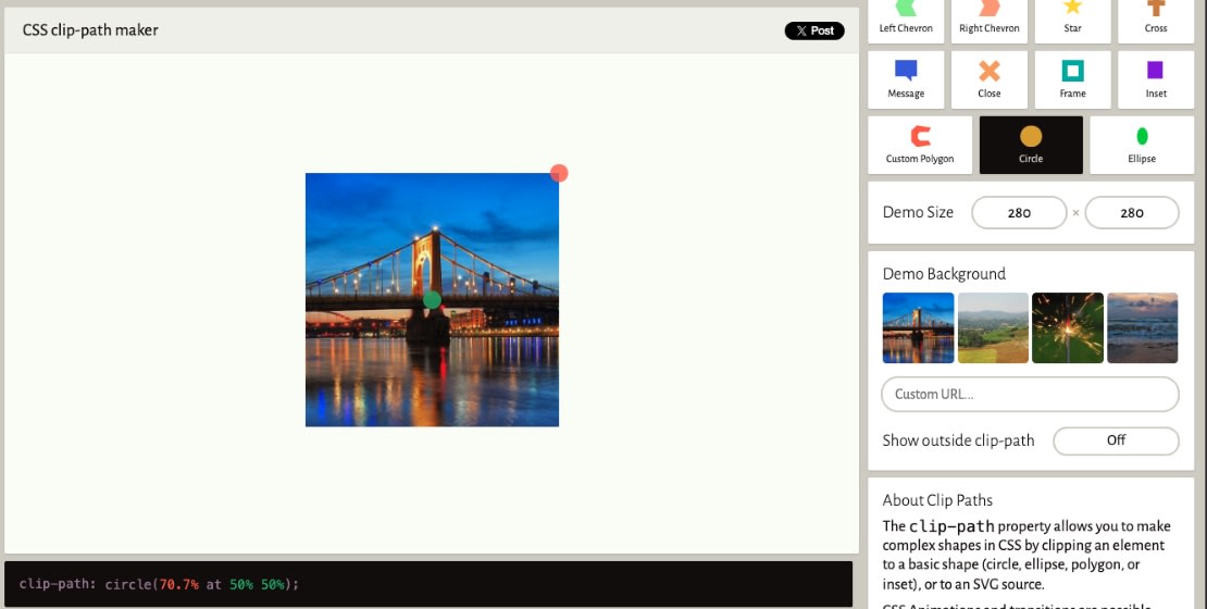 円形の状態で全表示