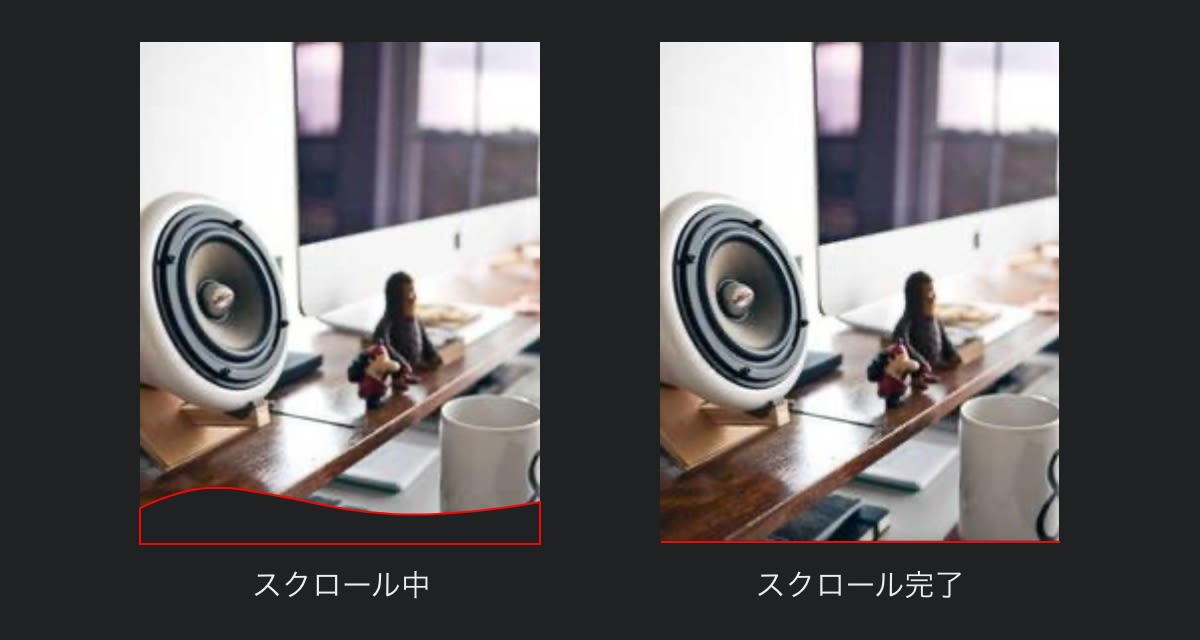 '波の形のSVGを画像の下に配置'
