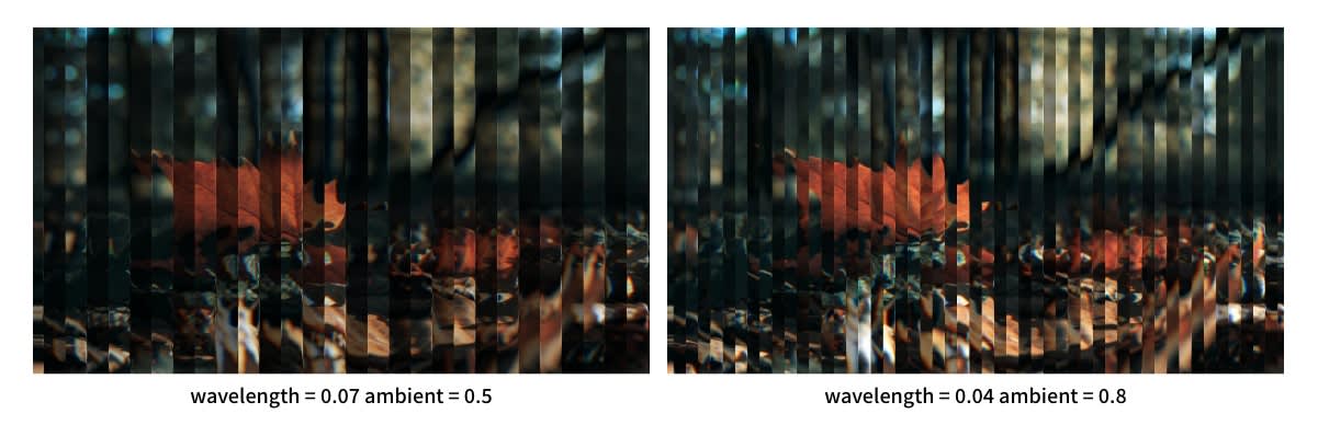 屈折を考慮した波状面の結果