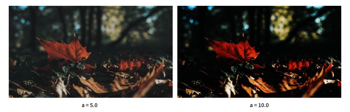 S字型トーンカーブの結果