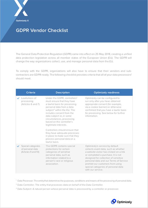 How GDPR-ready is your vendor?