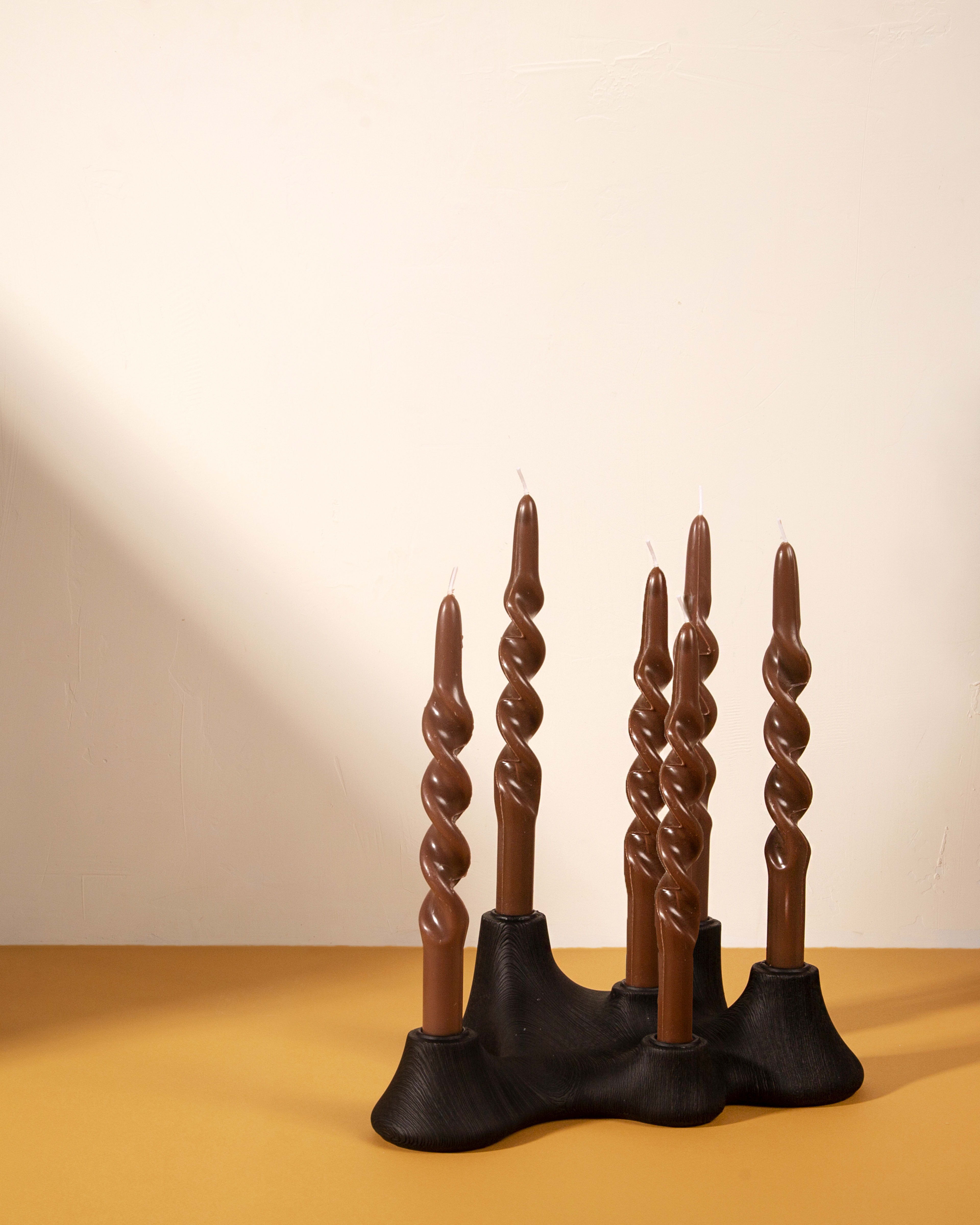 Magma Candle Holder, Black