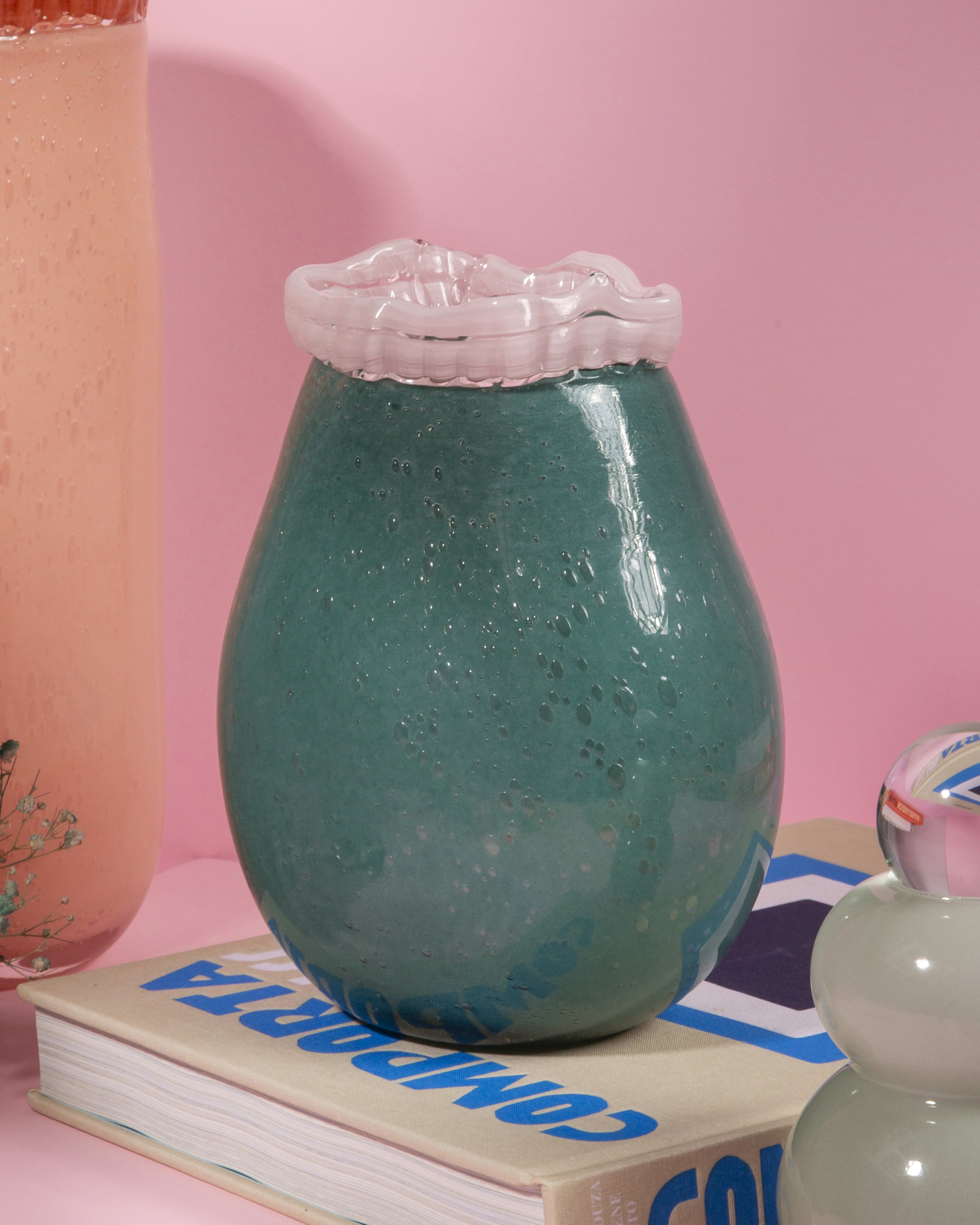 Peacock Bubble Vase – image 1