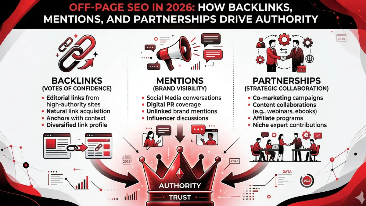 Off-Page SEO in 2026: How Backlinks, Mentions, and Partnerships Drive Authority