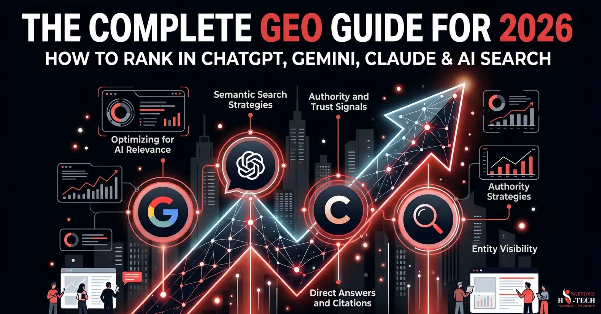 The Complete GEO Guide For 2026: How to Rank in ChatGPT, Gemini, Claude & AI Search.