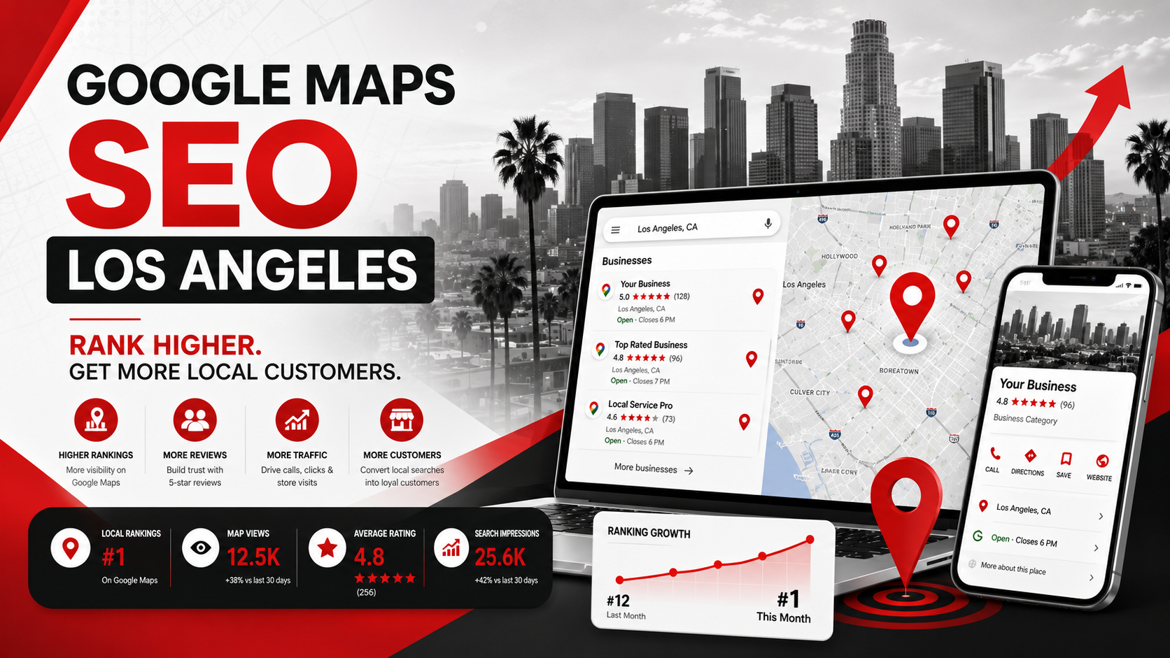Google Maps SEO Los Angeles: Rank Higher on Google Maps and Locally.