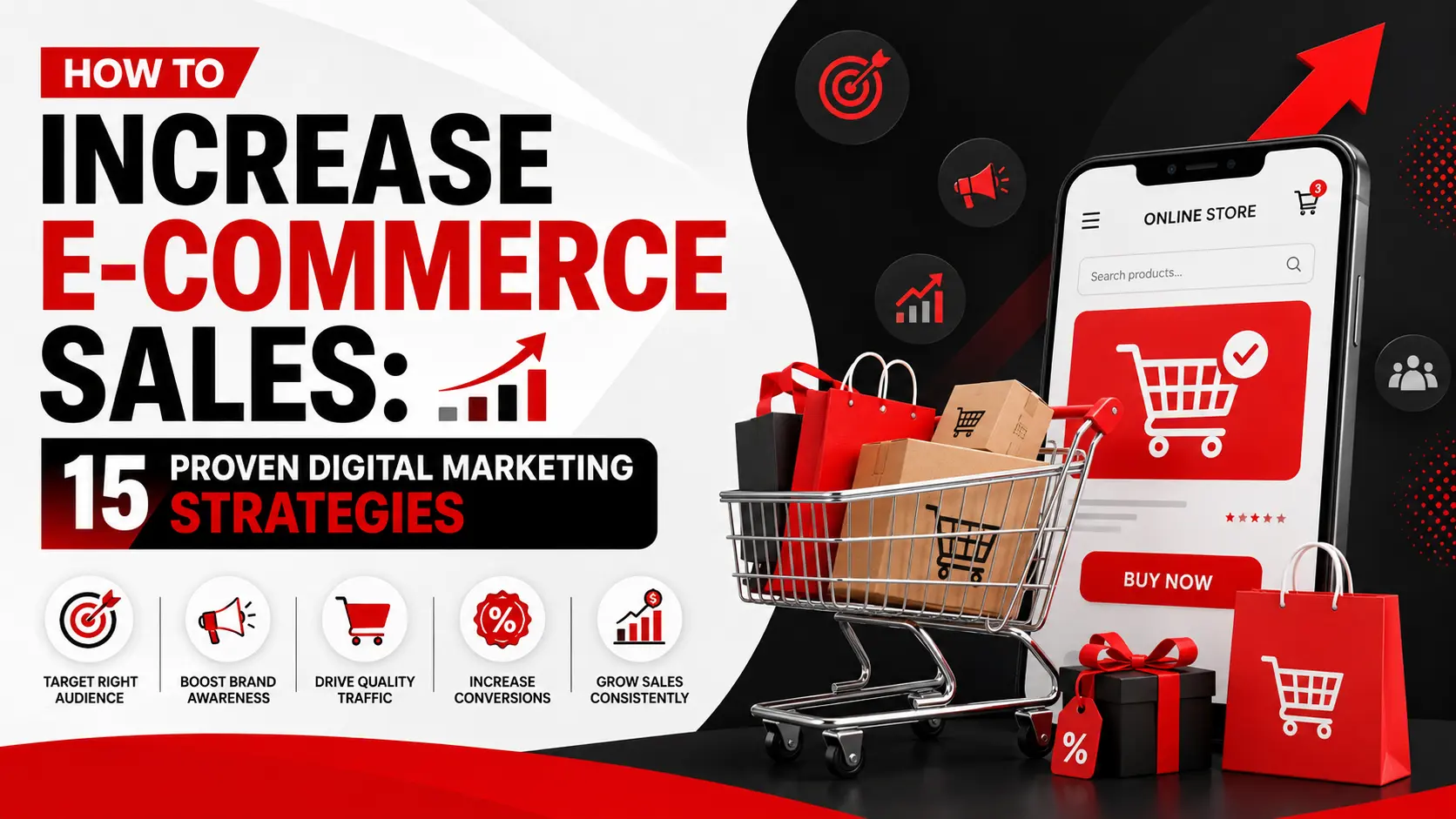How to Increase E-Commerce Sales: 15 Proven Digital Marketing Strategies