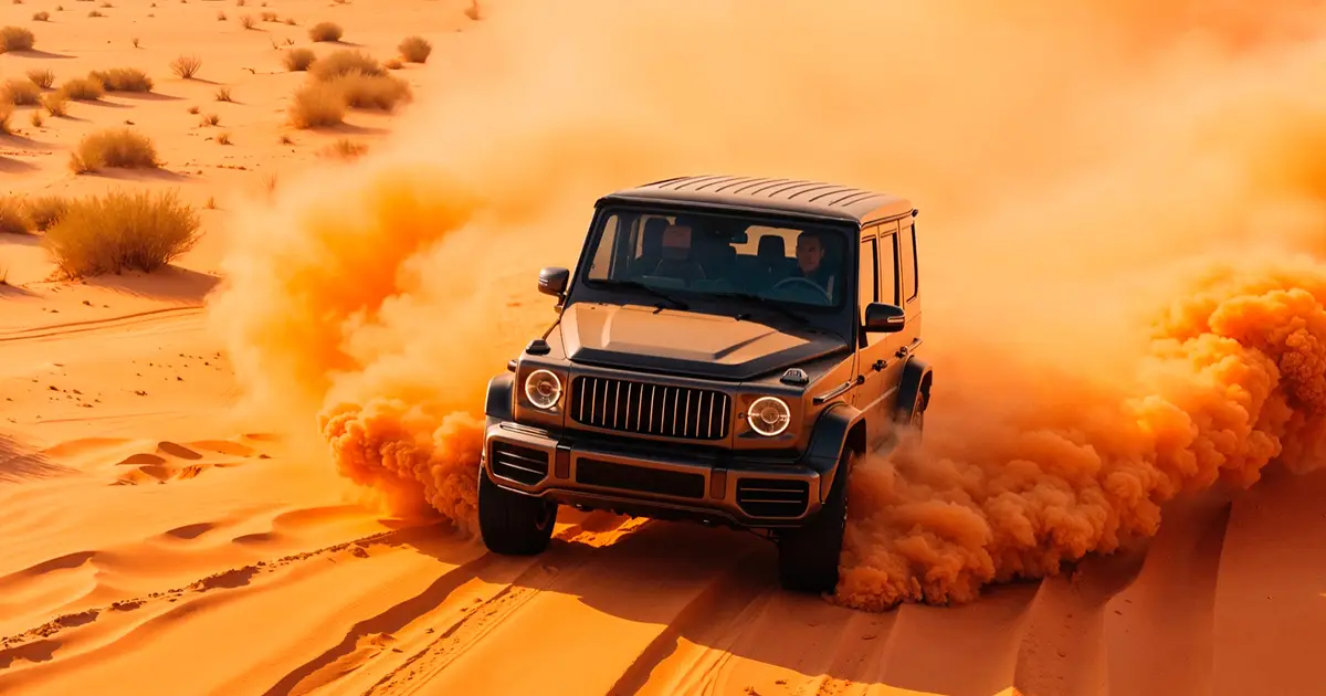 Conduite dans les dunes Dubai