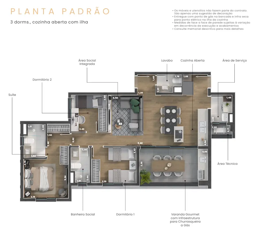 Apartamento 95 m²