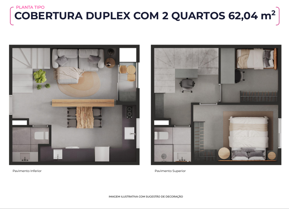 Apartamento Duplex 62m²