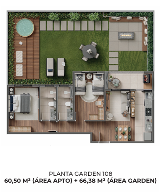Planta Tipo 60,50 m²