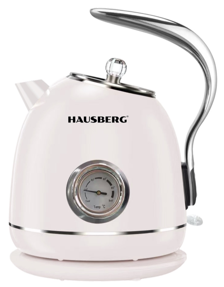 ELECTRIC STEEL KETTLE WITH TEMPERATURE GAUGE 1.8LT