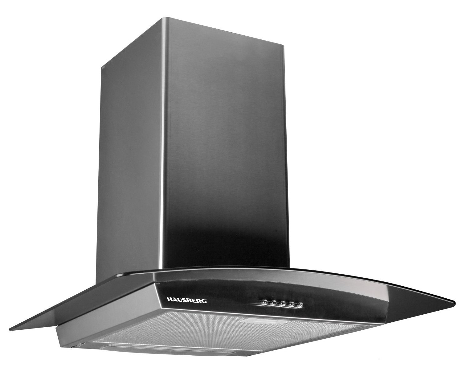 COOKER HOOD INOX GLASS OVAL 60CM
