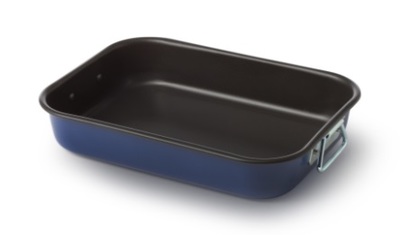 42CM BELLA BLUE RECTG. DISH
