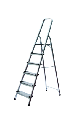 6 STEP WIDE STEP ALUMINIUM LADDER