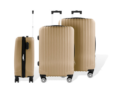 TRAVEL LINE 3 SET GOLD LUGGAGE 