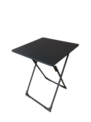 TABLE SQUARE BLACK PVC + BLACK TUBE COLOUR