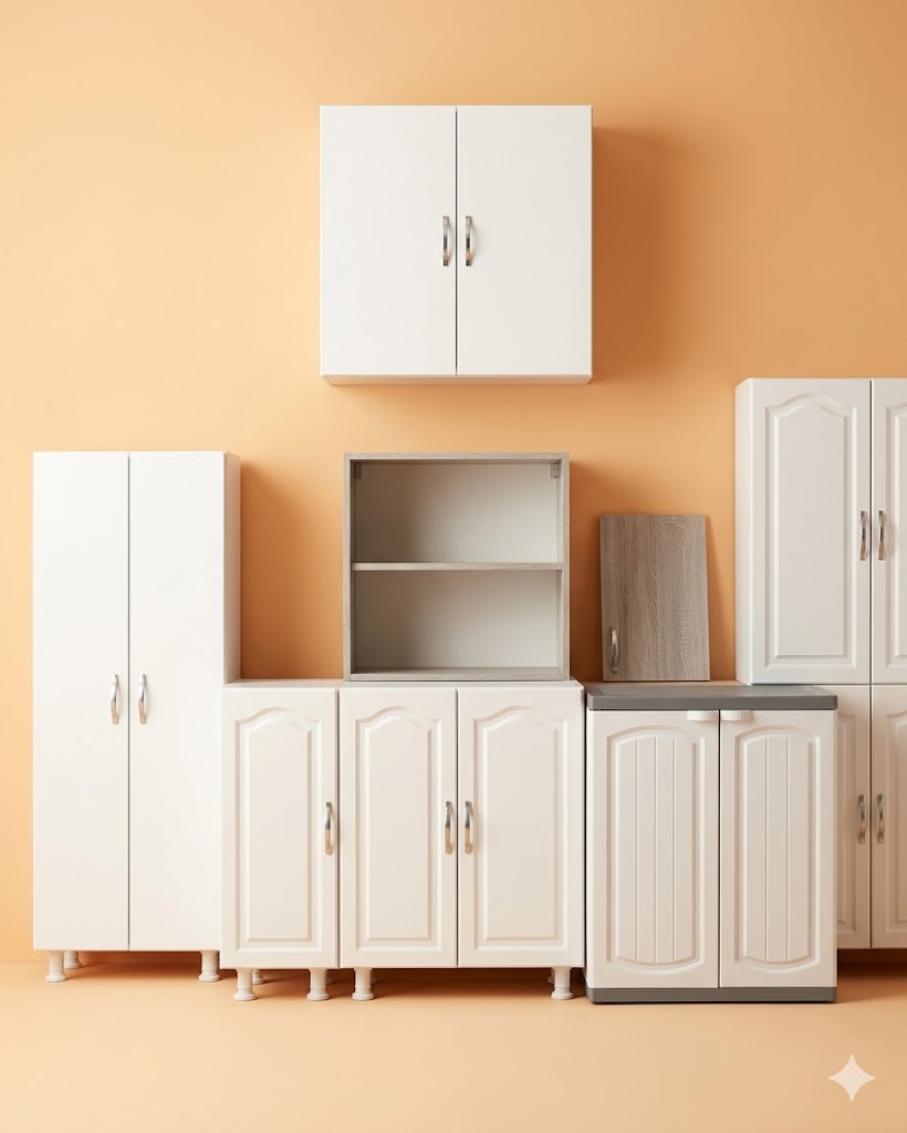 WOOD & PLASTIC CABINETS