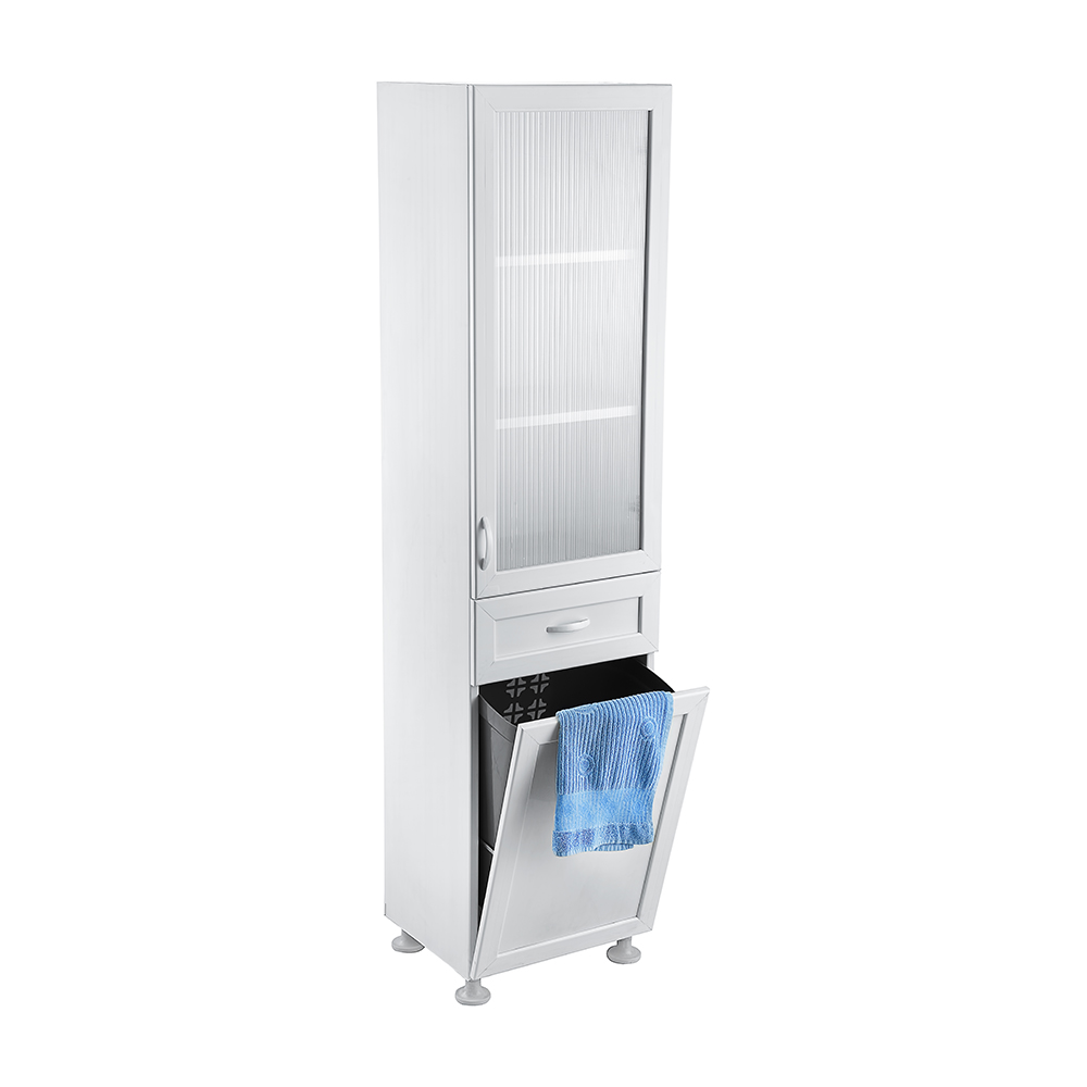 ASSEMBLED LALE PVC CABINET WITH BASKET