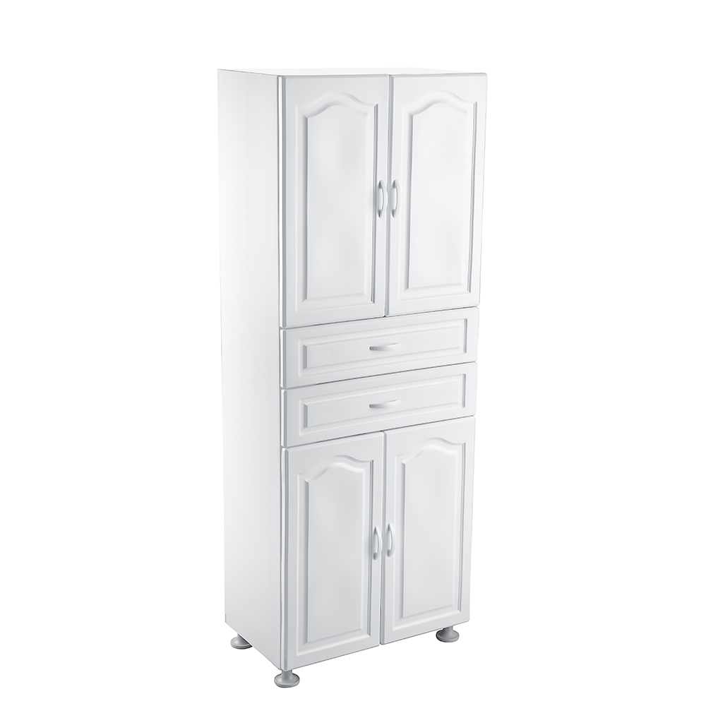 ASSEMBLED PLASTIC 4 COVERS 2 DRAWER CABINET
