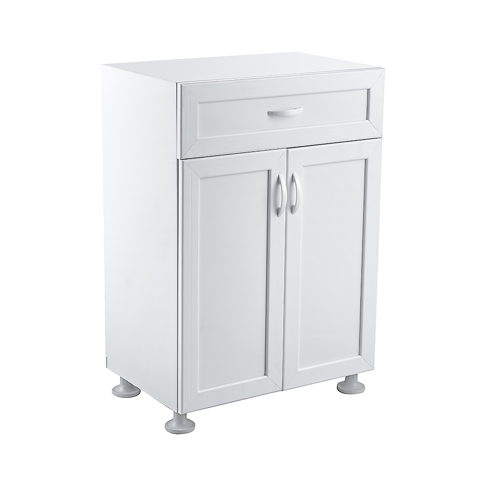 ASSEMBLED 2 COVER SINGLE DRAWER CABINET PVC