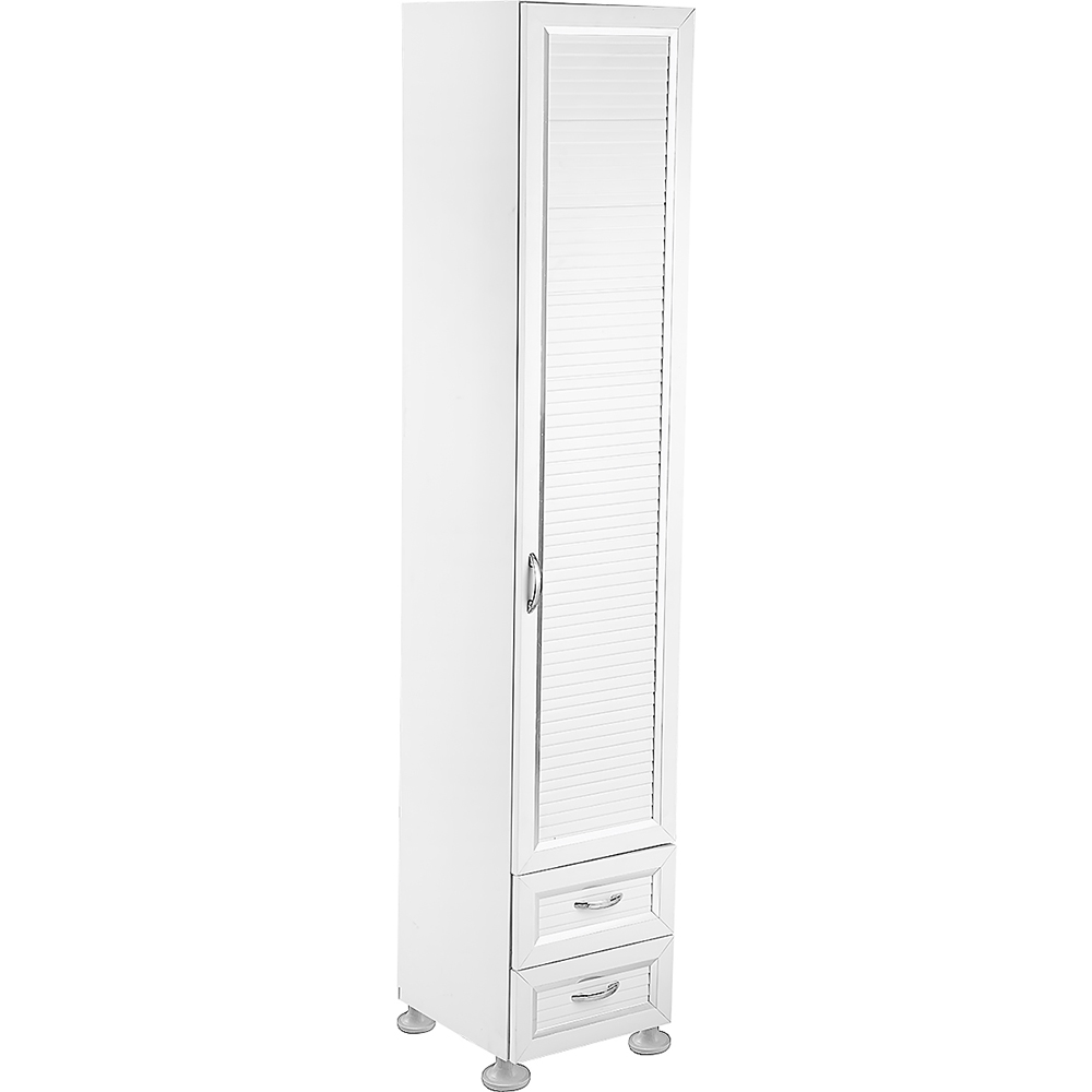 ASSEMBLED SINGLE DOORS 2 DRAWER PVC CABINET