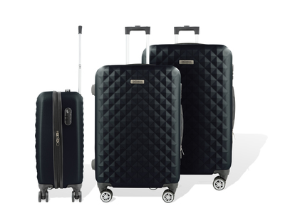 DIAMOND 3 SET BLACK LUGGAGE 02000