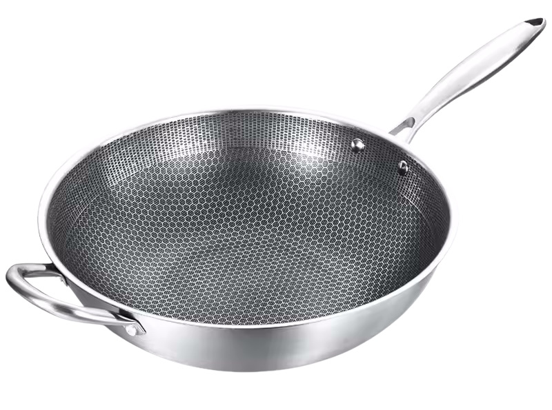 ST.STEEL NONSTICK WOK PAN 32CM