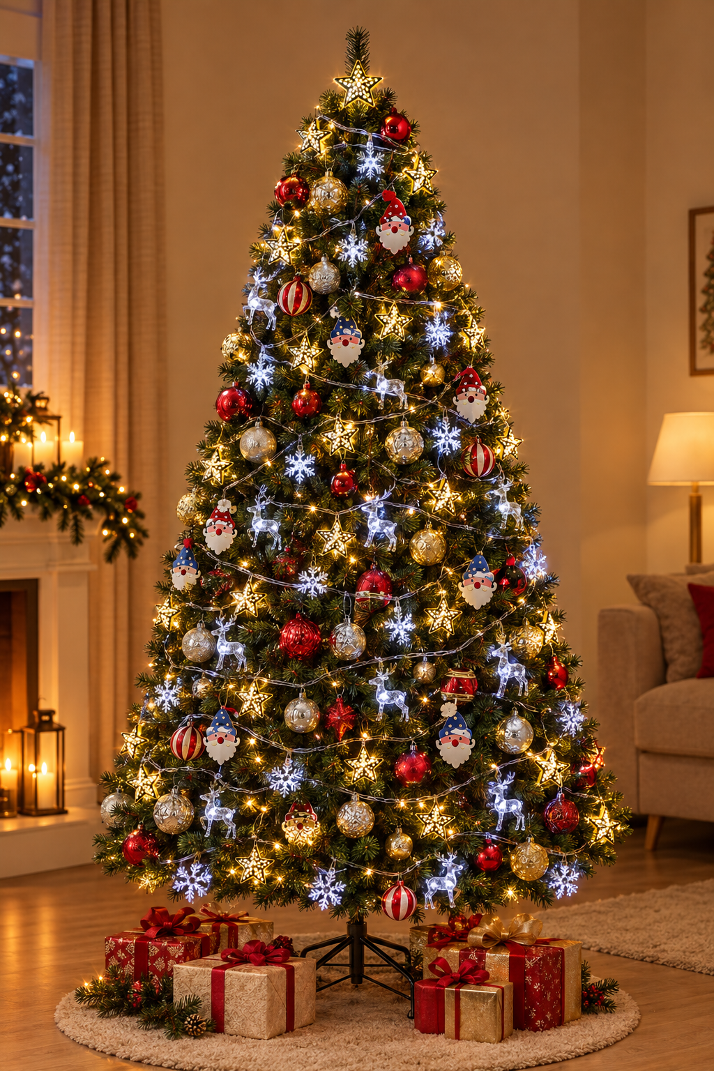6FT CHRISTMAS TREE WITH FULL DECOR