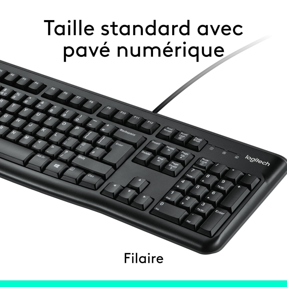 LOGITECH CLAVIER K120 FILAIRE USB (AZERTY) - Image 1 de 4 - Global Networks Béjaïa