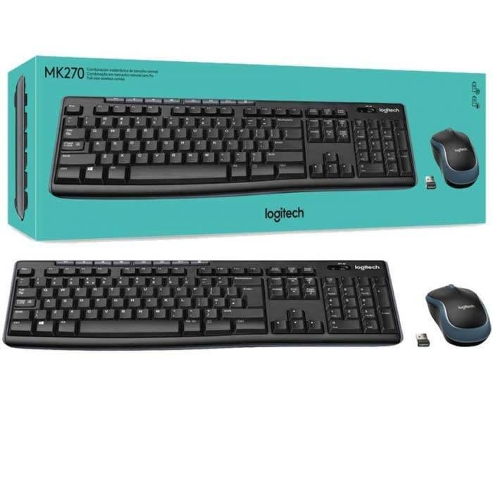 LOGITECH CLAVIER SOURIS MK270 SANS FILE (AZERTY) - Image 1 de 4 - Global Networks Béjaïa