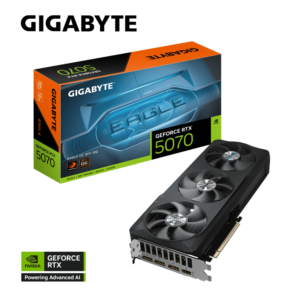CARTE GRAPHIQUE GIGABYTE RTX 5070 EAGLE OC SFF 12G - Image 1 de 8 - Global Networks Béjaïa