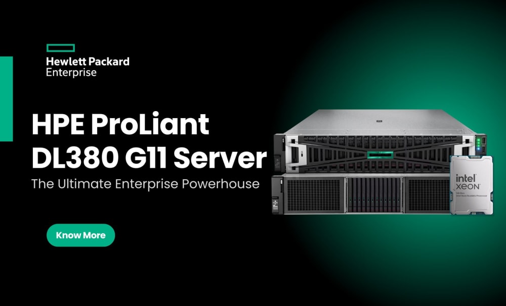 SERVEUR HPE ProLiant DL380 GEN11 XEON SILVER 4510 (12 COEURS) RAM 1x32GB DDR5 / DISQUE 2x480GB SSD/ ALIMENTATION 2x1000W - Image 1 de 6 - Global Networks Béjaïa