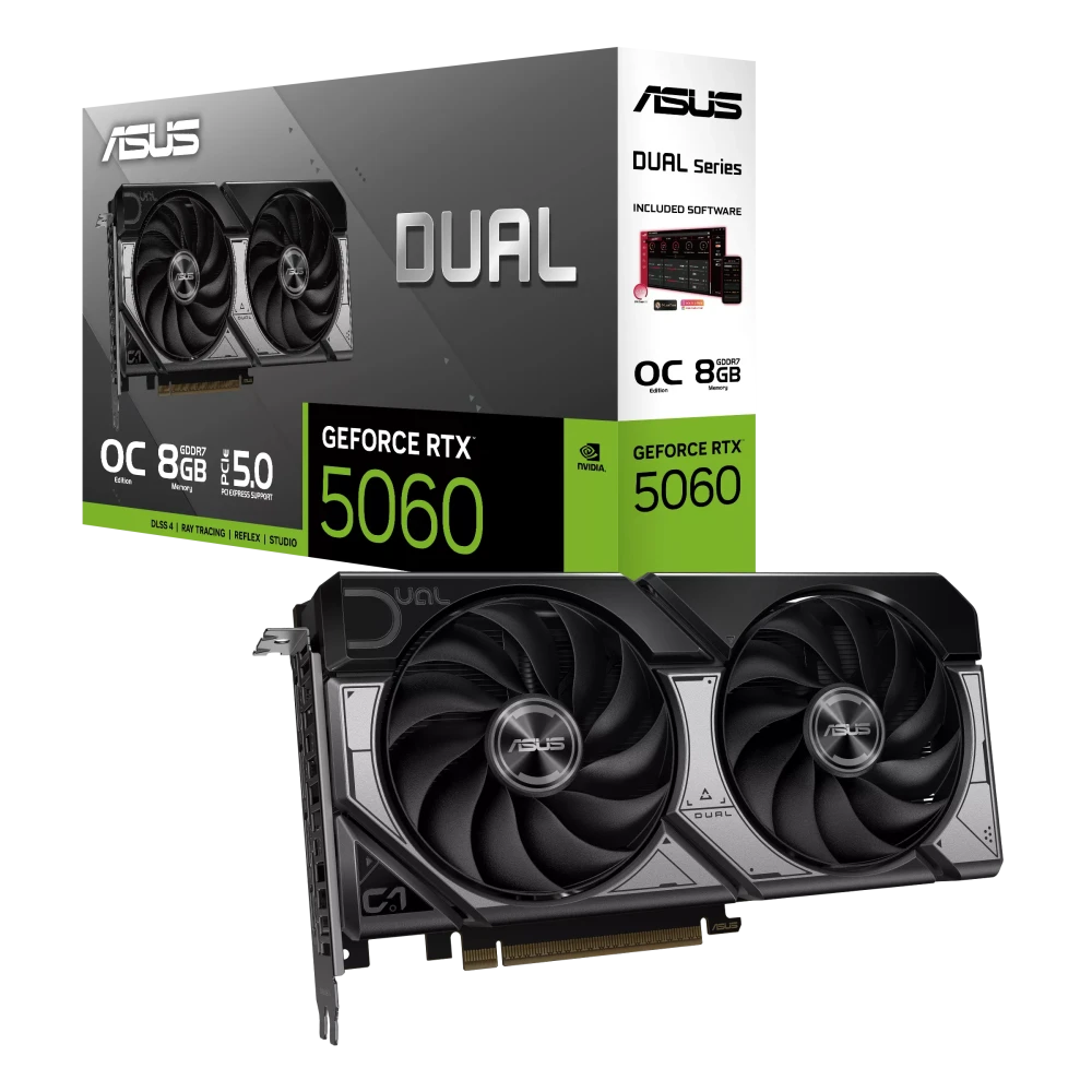 ASUS Dual GeForce RTX™ 5060 8GB GDDR7 OC Edition - Image 1 de 8 - Global Networks Béjaïa