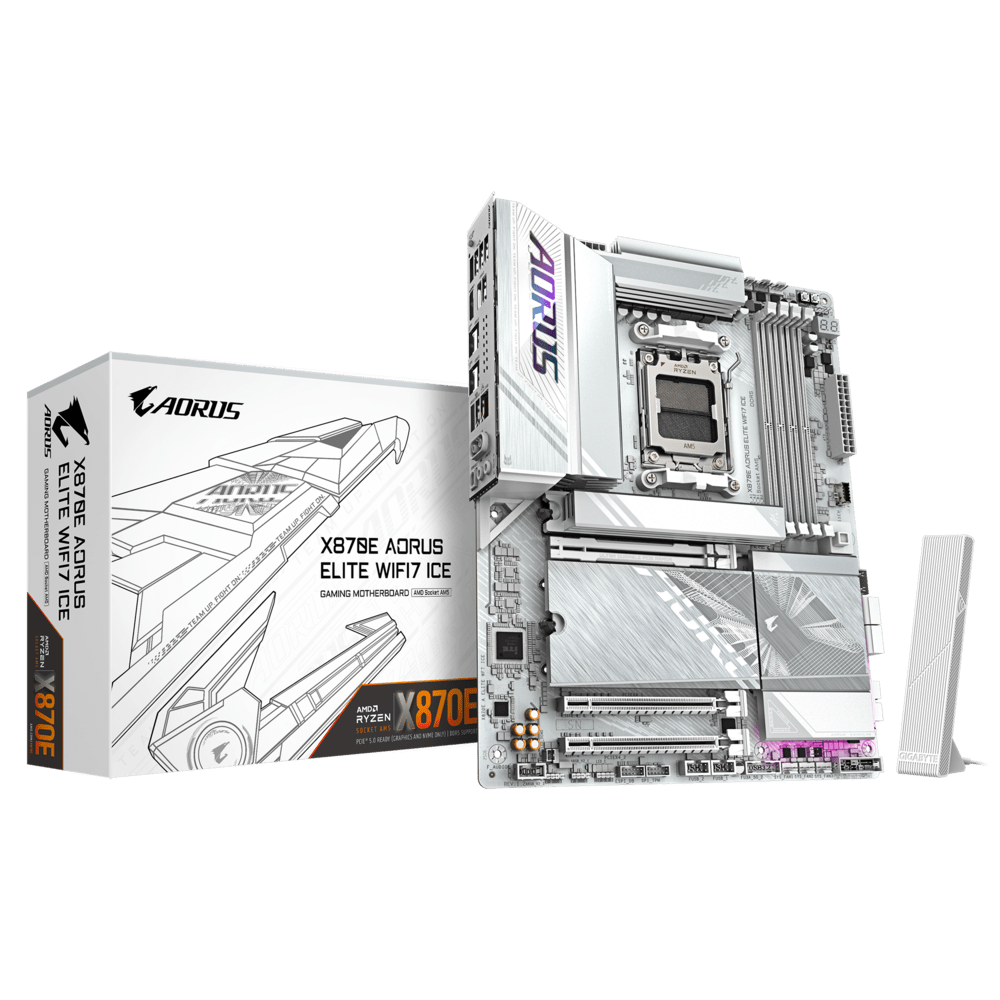 CARTE MERE AORUS X870E ELITE ICE WIFI 7 - Image 1 de 5 - Global Networks Béjaïa