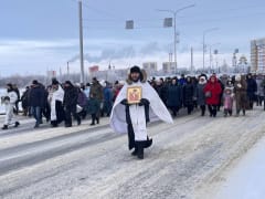 Праздник Крещения Господня в Нефтеюганске начался с Божественной литургии.
