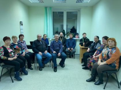 Встреча священника с казаками Каркатеевского хуторского казачьего общества