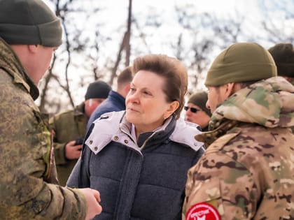 Наталья Комарова встретилась в ДНР и ЛНР с мобилизованными югорчанами