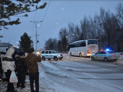 В г. Мегионе. проводили мобилизованных 