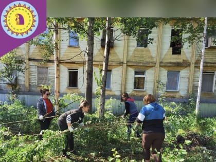 Жители Талинки активно трудятся над облагораживанием своего поселения