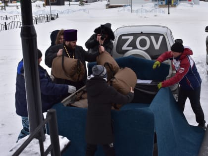 Сегодня из Каркатеевы на Донбасс отправилась освященная икона Преподобного Сергия Радонежского