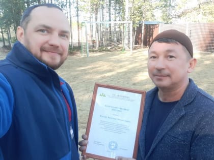 При помощи Василия Жукова в городе Советский появилось футбольное поле