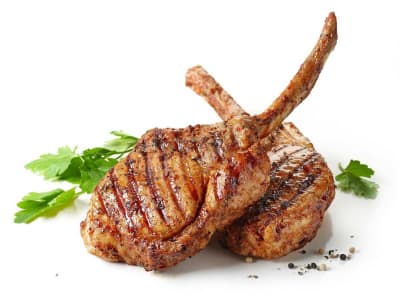 Tomahawk de porc la grill