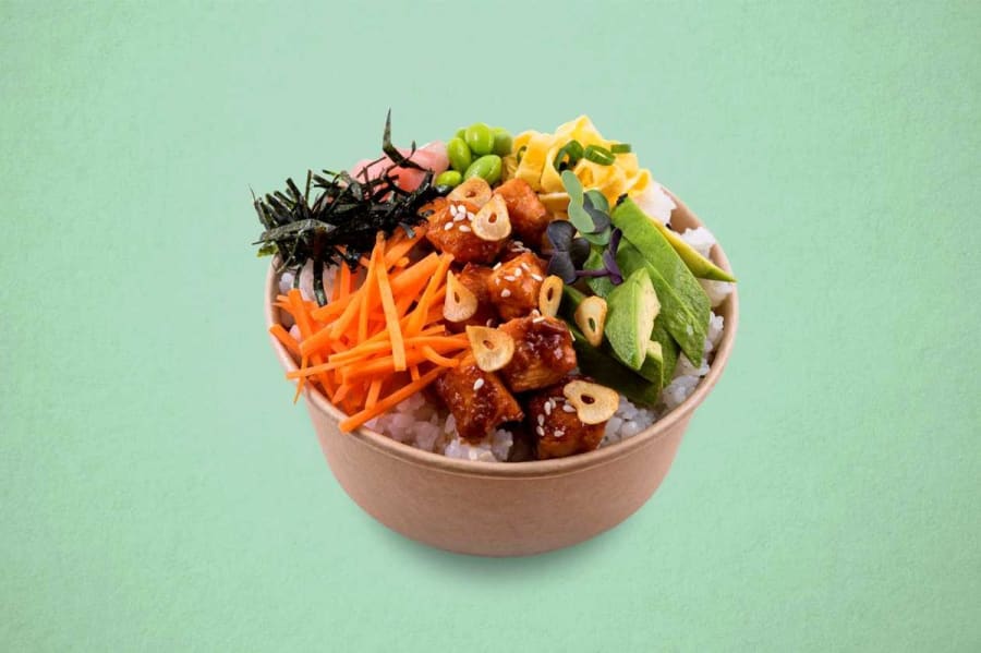 Somon teriyaki / orez sushi